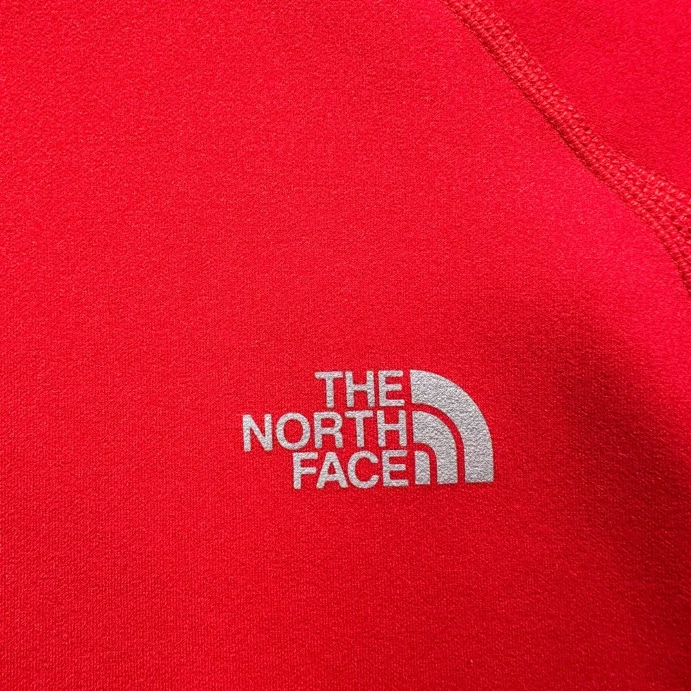 The North Face VaporWick Pullover Mens XL Red Black  1/4 Zip Technical